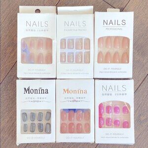 Press on nail kits x6